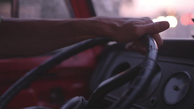 An old characterful Bus/Van Surfrider Beach Malibu, California.