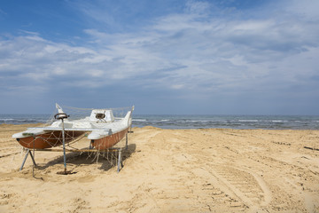 Bpat on the beach