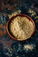 Grounded ginger root