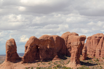 Fototapeta premium arches national park parade of elephants 
