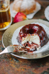 Vegetarian zephyr on plate