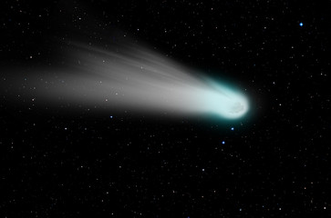 Comet on the space