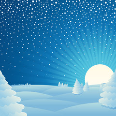 Christmas winter landscape background Picture
