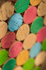 alebro di natale con tappi di sughero