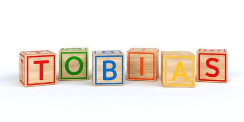 Name Tobias bunte Würfel