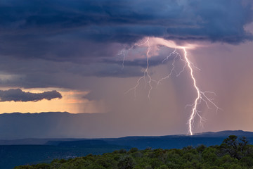 Lightning and thunderstorm