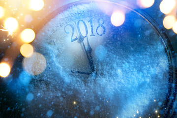 art 2018 happy new years eve background