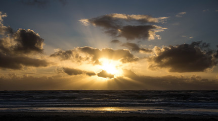 Sunset at the Western coast of Denmark