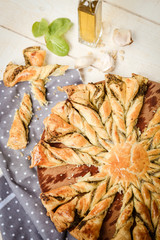 tarte soleil au pesto et basilic 6