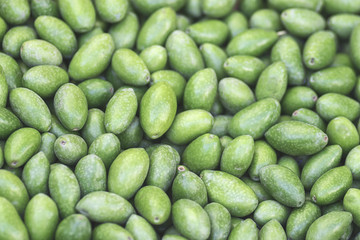 Green olives background