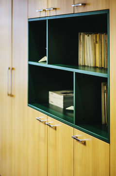 Detail of office furniture and papers