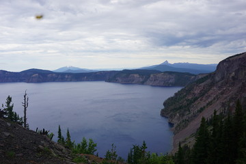Foggy Crater Lake 