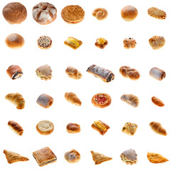 Collection of fresh bakery