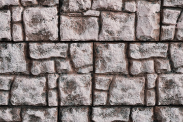 Background stone masonry of large stones