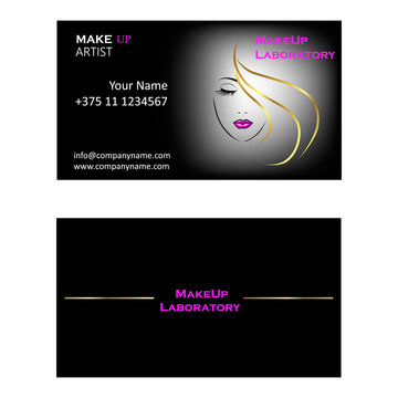 Visiting Card For Makeup Artist