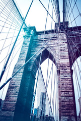 Naklejka premium Brooklyn Bridge, Nowy Jork