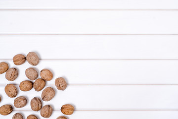 Walnuts whole background