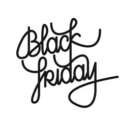 Black Friday lettering. Black Friday calligraphy text