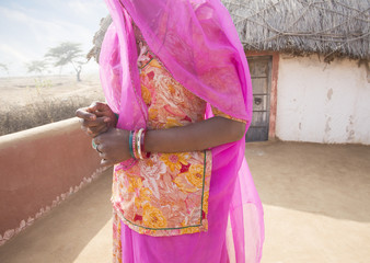 Typical village in Rajasthan. India