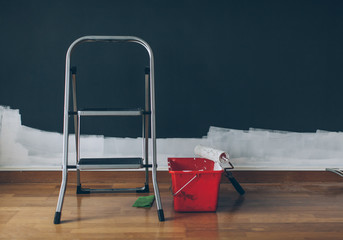 Ladder and Bucket of Paint