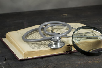 Book and Stethoscope