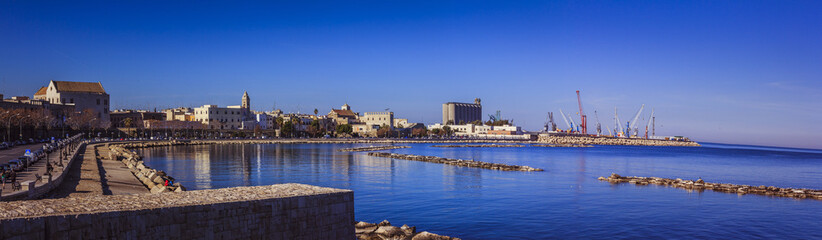 Fototapeta premium View of the old town of Bari, Apulia, Italy