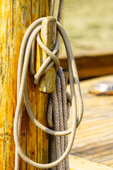 Mast rigging on boat
