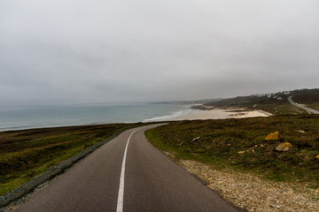 Fototapeta premium Route côtière bretonne