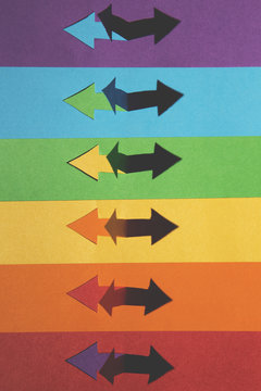Paper arrows cutouts