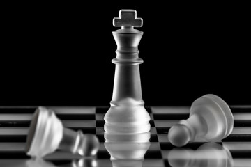 Chess play to represent political or business strategy