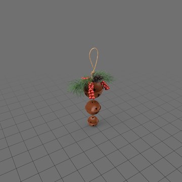 Hanging holiday bells