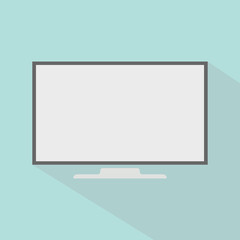 The TV layout is executed in the style of flat design. Layers easily editable. Flat design technology