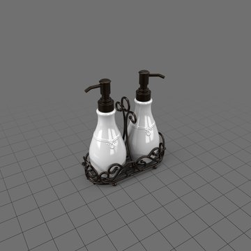 Kitchen hand soap dispensers