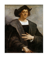 Portrait of Christopher Columbus - obrazy, fototapety, plakaty