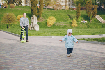 Fototapeta premium Father and daughter 