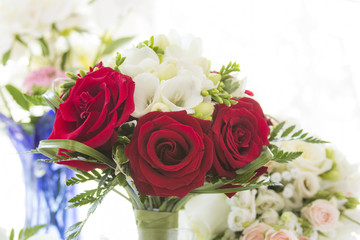 Floral arrangement in a wedding bouquet
