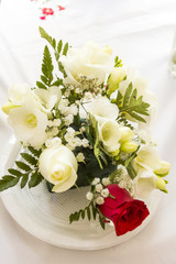 Floral arrangement in a wedding bouquet
