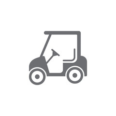 golf car. Simple Set of Transport Vector Line Icons.