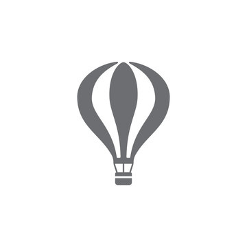 Hot air balloon icon. Simple Set of Transport Vector Line Icons.