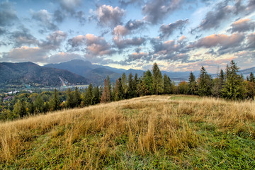 Tatra Mountains - Panorama with view on Giewont - Zakopane