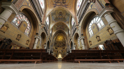 Fototapeta na wymiar Basílica del Sagrado Corazón de Jesús, Gijón, Asturias