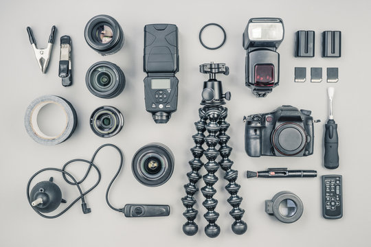 Collection of Professional Photographic Equipment