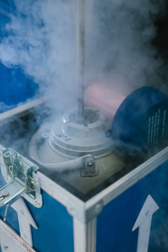 Biologist Working with Nitrogen in the Laboratory