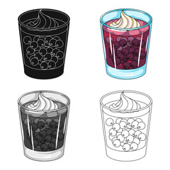 Glass, single icon in cartoon style.Glass,vector symbol stock illustration web. © pandavector