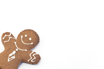 Gingerbread Cookie  Man with Copy Space