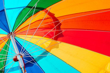 colorful umbrella close up