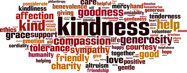 Kindness word cloud © laufer