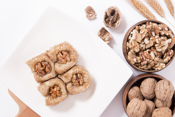 Walnut Baklava and wheat heads