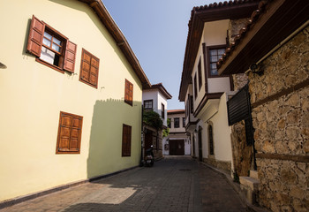 Narrow streets of old Antalya 