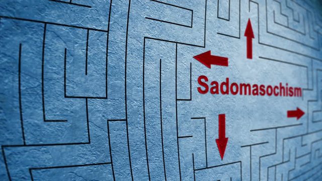 Sadomasochism maze concept